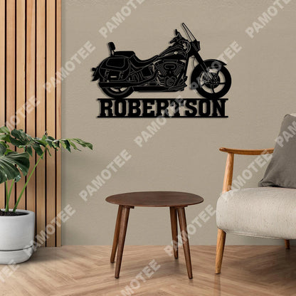 Customized Biker Steel Plaque, Metal Art, Gift For Him, Metal Laser Cut Metal Signs Custom Gift Ideas