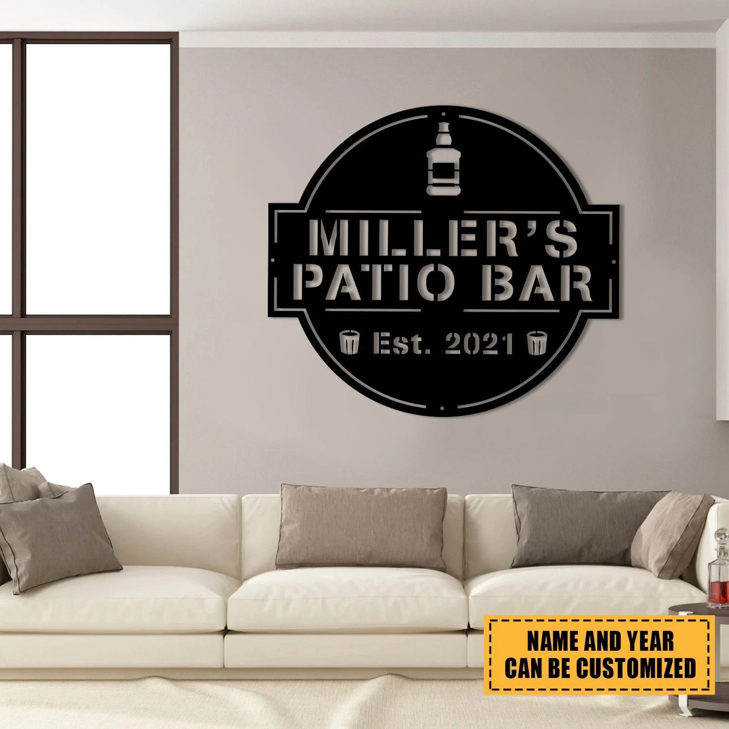 Personalized Metal Patio Bar Sign, Custom Pub, Tap, Caf, Home Wall Decor, Metal Laser Cut Metal Signs Custom Gift Ideas