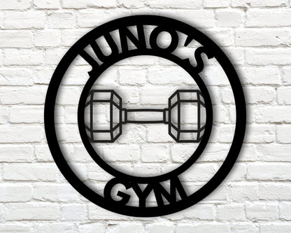 Gym Sign, Personalized Home Gym Sign, Custom Metal Gym Sign, Home Gym Sign, Cross Fit Sign, Metal Wall Decor, Metal Wall Art, Metal Sign Gym, Laser Cut Metal Signs Custom Gift Ideas