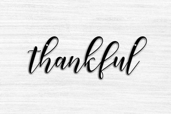 Thankful Script Metal Sign Christmas Gift Metal Wall Art Christmas Decor Wall Hanging Housewarming Gift Personalized Sign Laser Cut Metal Signs Custom Gift Ideas