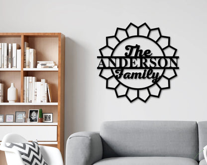 Personalized Family Name Sign, Metal Name Sign, Custom Metal Name Sign, Personalized Last Name Sign, Door Hanger, Wedding Gift, Best Seller Laser Cut Metal Signs Custom Gift Ideas