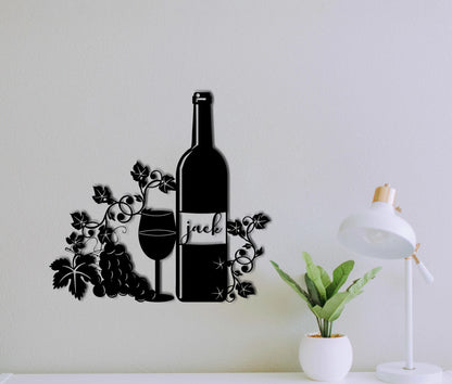 Wine Metal Sign, Wine Decor, Dining Decor, Wine Lover, Metal Wall Decor, Wall Hanging, Metal Wall Art, Kitchen Decor, Metal Sign Laser Cut Metal Signs Custom Gift Ideas