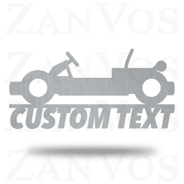 Go Kart Monogram Customized Metal Signs, Custom Metal Sign, Custom Signs, Metal Sign, Metal Laser Cut Metal Signs Custom Gift Ideas