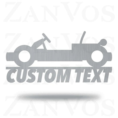 Go Kart Monogram Customized Metal Signs, Custom Metal Sign, Custom Signs, Metal Sign, Metal Laser Cut Metal Signs Custom Gift Ideas