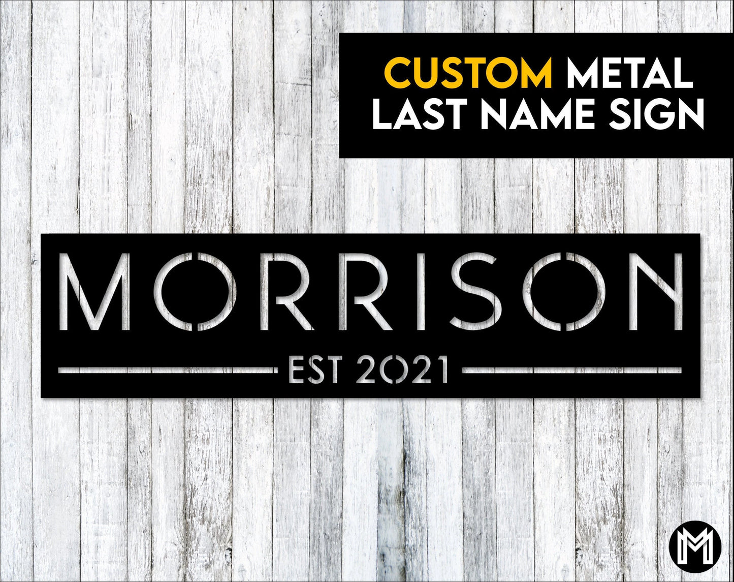 Metal Last Name Sign, Custom Name Signs, Established Signs, Yard Sign, Front Porch Decor, Stakes, Hanging Signs, Family Name Sign Laser Cut Metal Signs Custom Gift Ideas