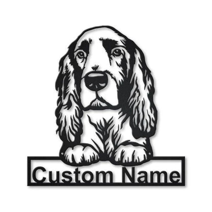 Field Spaniel Dog Personalized Metal Wall Decor, Cut Metal Sign, Metal Wall Art, Metal House Sign, Metal Laser Cut Metal Signs Custom Gift Ideas