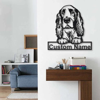 Personalized Field Spaniel Dog Metal Sign Art, Custom Field Spaniel Dog Metal Sign, Dog Gift, Birthday Gift, Animal Funny, Laser Cut Metal Signs Custom Gift Ideas