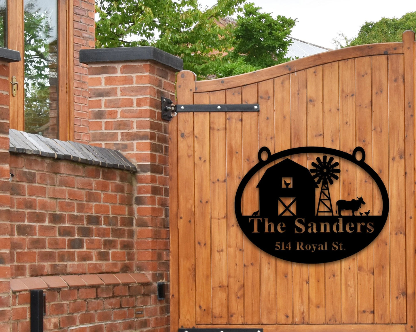 Metal Address And Name Sign For House, Address Plaque, Farm Gate Sign, Metal Address Numbers, Address Plaque, Front Porch Decor, Metal Signs Laser Cut Metal Signs Custom Gift Ideas