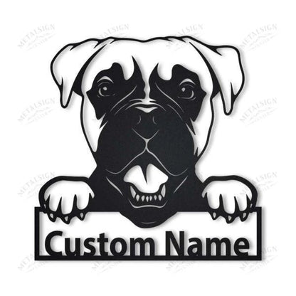 Boxer Personalized Metal Wall Decor, Cut Metal Sign, Metal Wall Art, Metal House Sign, Metal Laser Cut Metal Signs Custom Gift Ideas