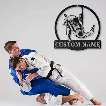 Personalized Judo Monogram Metal Sign Art, Custom Judo Sport Metal Sign, Hobbie Gifts, Sport Gift, Birthday Gift, Laser Cut Metal Signs Custom Gift Ideas