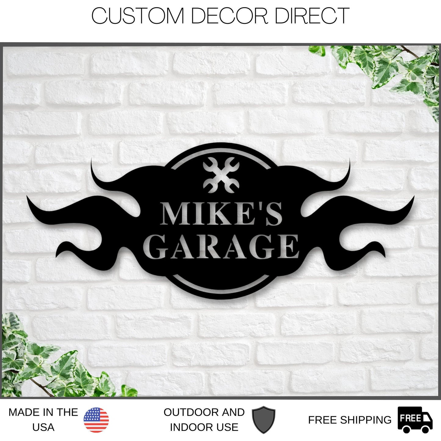 Christmas Gift, Personalized Gift For Him, Husband Gift, Custom Garage Sign, Metal Shop Sign, Metal Workshop Sign, Metal Sign, Bestseller Laser Cut Metal Signs Custom Gift Ideas