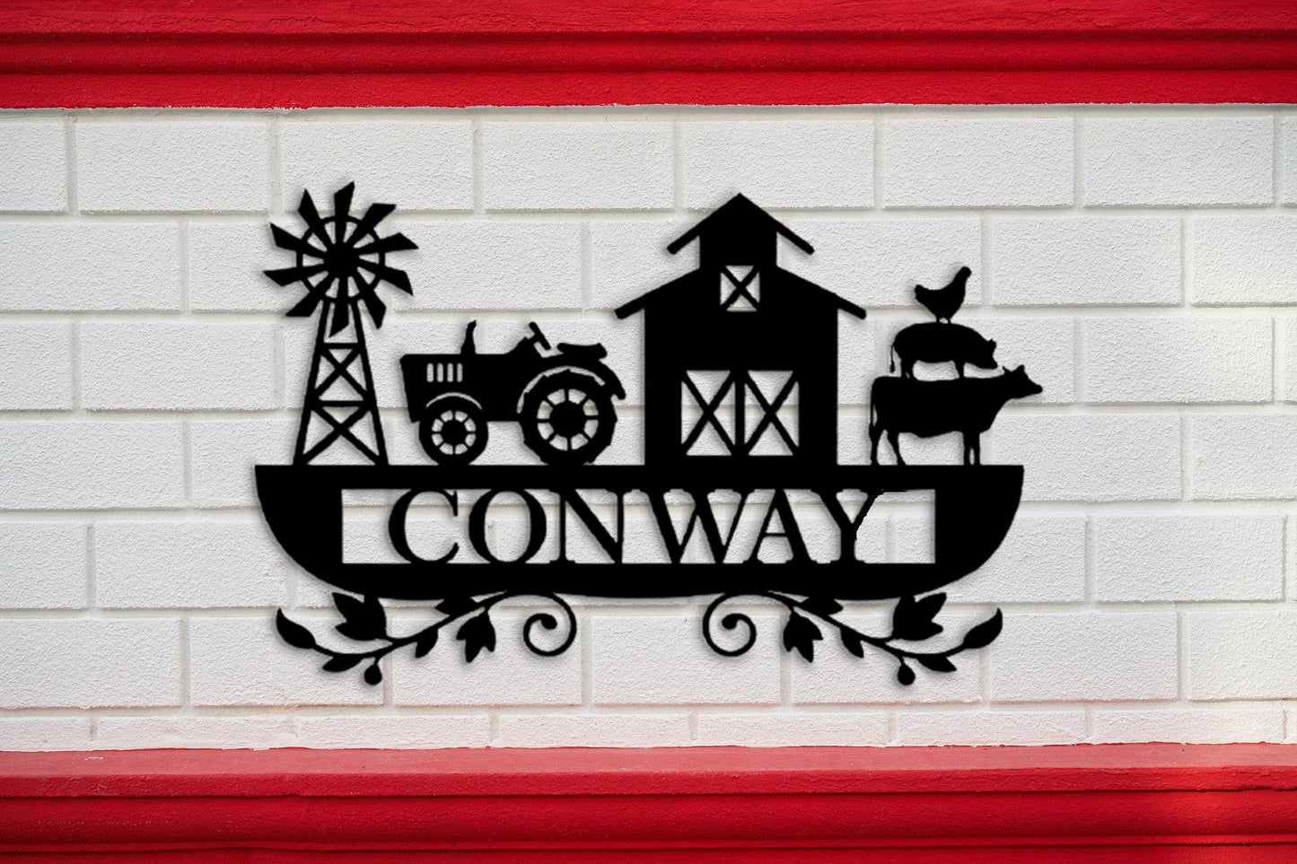Personalized Bbq Sign, Outdoor Kitchen Sign, Farm House Wall Hanging, Farm Metal Sign Laser Cut Metal Signs Custom Gift Ideas