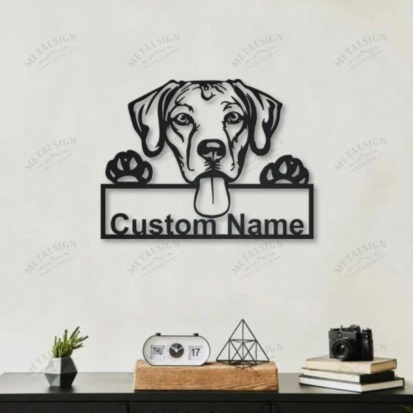 Rhodesian Ridgeback Dog Personalized Metal Wall Decor, Cut Metal Sign, Metal Wall Art, Metal House Sign, Metal Laser Cut Metal Signs Custom Gift Ideas