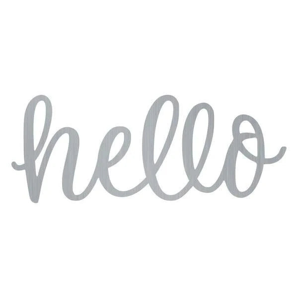 Hello Customized Metal Signs, Custom Metal Sign, Custom Signs, Metal Sign, Metal Laser Cut Metal Signs Custom Gift Ideas