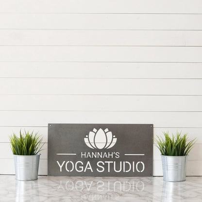 Custom Yoga Sign, Custom Gym Sign, Custom Home Gym Sign, Yoga Sign, Personalized Gym Signs, Gifts For Her, Anniversary Gifts, Laser Cut Metal Signs Custom Gift Ideas