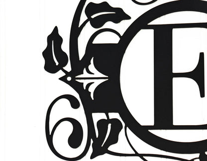 Monogram Sign Metal, Black, Monogram, Wedding Gift, Monogrammed Sign, Home Decor, Personalized Sign, Initial Sign, Laser Cut Metal Signs Custom Gift Ideas