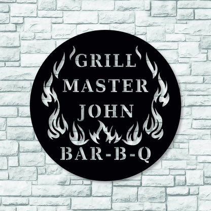 Personalized Backyard Bbq Metal Sign, Outdoor Wall Decor, Metal Wall Decor, Bbq Metal Decor, Personalized Home Decor, Metal Wall Art Laser Cut Metal Signs Custom Gift Ideas