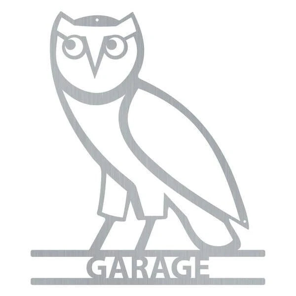 Owl Monogram Customized Metal Signs, Custom Metal Sign, Custom Signs, Metal Sign, Metal Laser Cut Metal Signs Custom Gift Ideas