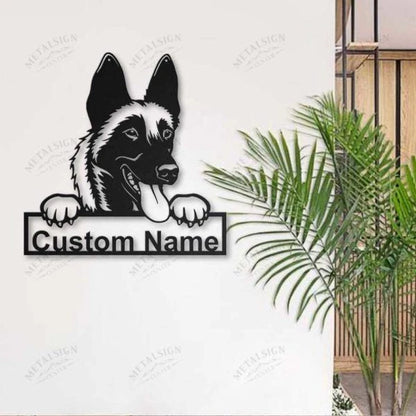 Malinois Dog Personalized Metal Wall Decor, Cut Metal Sign, Metal Wall Art, Metal House Sign, Metal Laser Cut Metal Signs Custom Gift Ideas