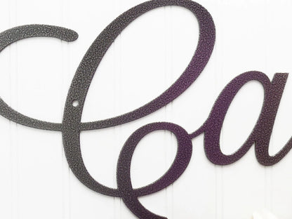 Custom Name Metal Wall Art, Family Name, First Name, Name Sign, Metal Sign, Outdoor Sign, Gift, Family, Name, Sign, Laser Cut Metal Signs Custom Gift Ideas