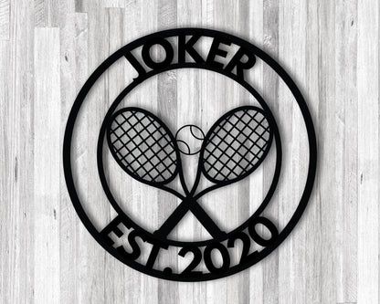 Personalized Tennis Sign, Metal Tennis Wall Art, Tennis Sign, Tennis Metal Sign, Tennis , Metal Wall Art, Sport Sign, Personalized Sign Laser Cut Metal Signs Custom Gift Ideas