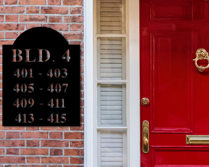 Apartment Unit Sign, Apartment Building Metal Sign, Townhouse Address Sign, Apartment Number Sign, Condo Unit Sign, Apartment Address Sign Laser Cut Metal Signs Custom Gift Ideas
