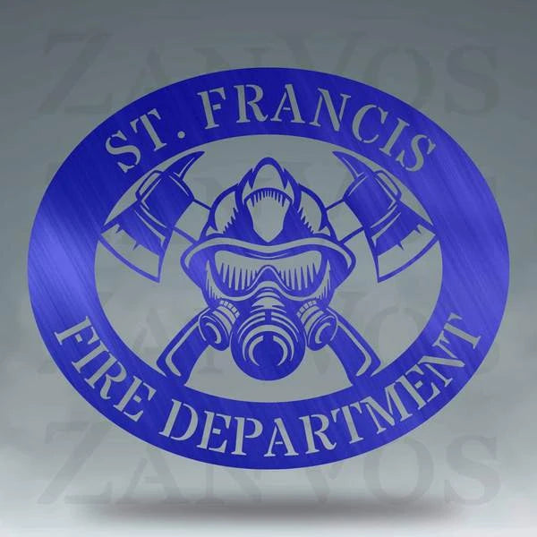 Firefighter Monogram Customized Metal Signs, Custom Metal Sign, Custom Signs, Metal Sign, Metal Laser Cut Metal Signs Custom Gift Ideas