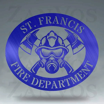 Firefighter Monogram Customized Metal Signs, Custom Metal Sign, Custom Signs, Metal Sign, Metal Laser Cut Metal Signs Custom Gift Ideas