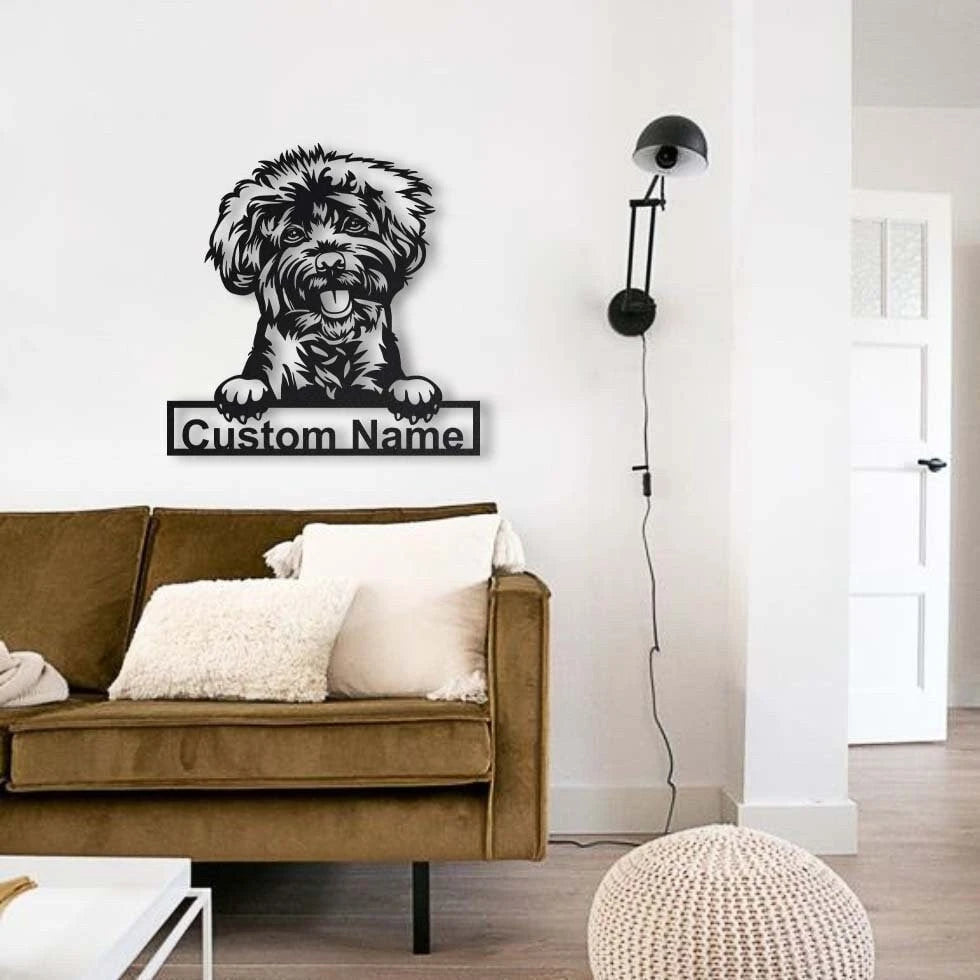 Personalized Labradoodle Dog Metal Sign Art, Custom Labradoodle Dog Metal Sign, Birthday Gift, Animal Funny, Father's Day Gift, Laser Cut Metal Signs Custom Gift Ideas