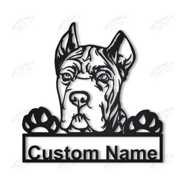 Cane Corso Dog Personalized Metal Wall Decor, Cut Metal Sign, Metal Wall Art, Metal House Sign, Metal Laser Cut Metal Signs Custom Gift Ideas
