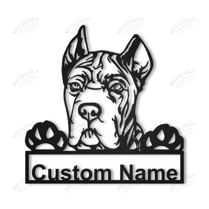 Cane Corso Dog Personalized Metal Wall Decor, Cut Metal Sign, Metal Wall Art, Metal House Sign, Metal Laser Cut Metal Signs Custom Gift Ideas