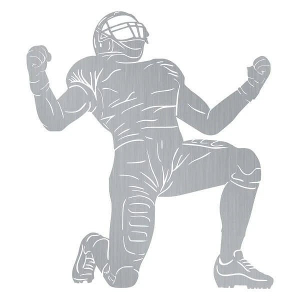 Football Player Monogram Customized Metal Signs, Custom Metal Sign, Custom Signs, Metal Sign, Metal Laser Cut Metal Signs Custom Gift Ideas