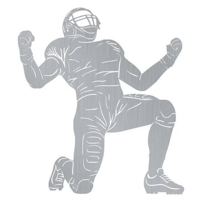 Football Player Monogram Customized Metal Signs, Custom Metal Sign, Custom Signs, Metal Sign, Metal Laser Cut Metal Signs Custom Gift Ideas
