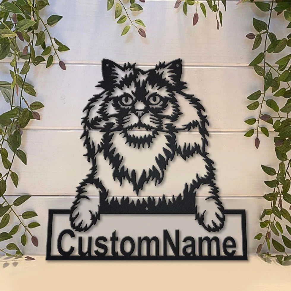 Personalized Selkirk Rex Cat Metal Sign Art, Custom Selkirk Rex Cat Metal Sign, Father's Day Gift, Pets Gift, Birthday Gift, Laser Cut Metal Signs Custom Gift Ideas