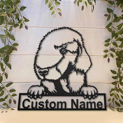 Personalized Bedlington Terrier Dog Metal Sign Art, Custom Bedlington Terrier Dog Metal Sign, Dog Gift, Animal Funny, Birthday Gift, Laser Cut Metal Signs Custom Gift Ideas