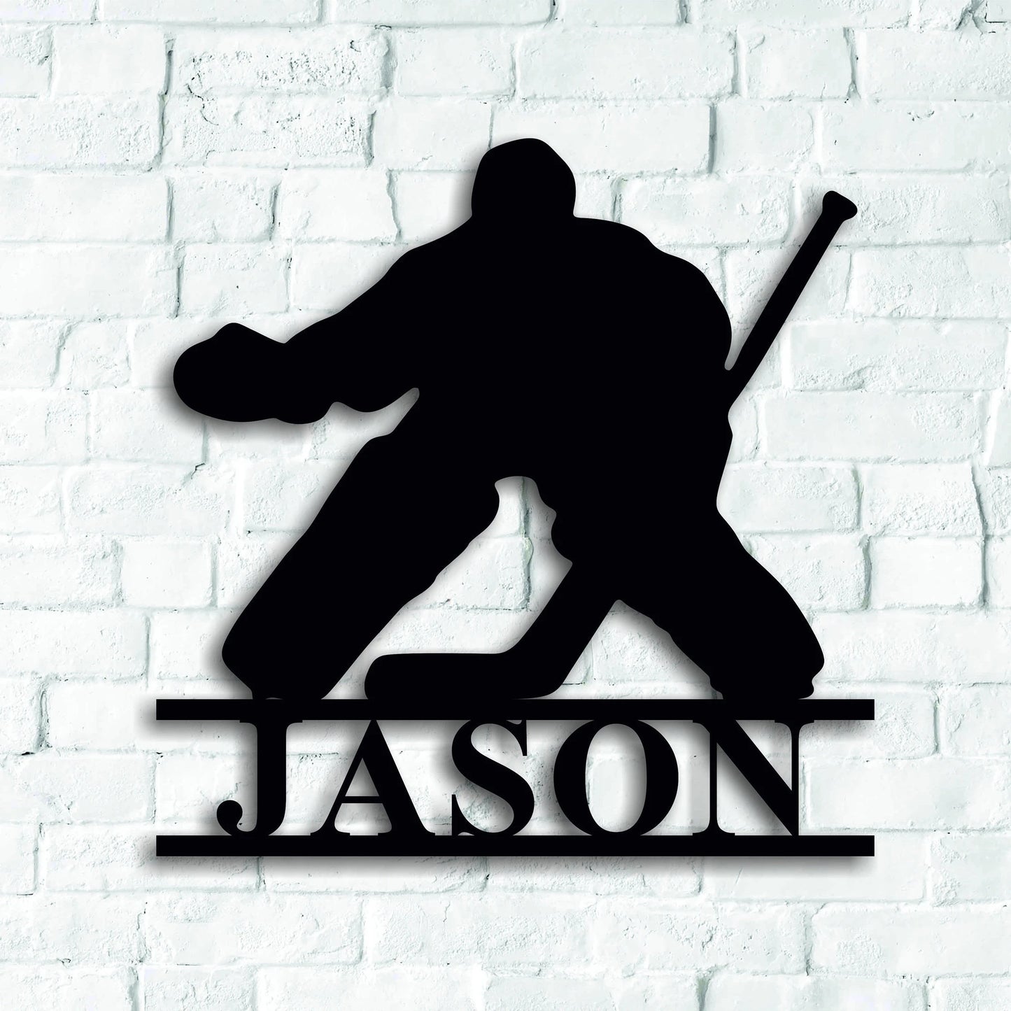Hockey Name Sign, Nursery Decor, Personalized Metal Sign, Metal Name, Personalized Name Sign, Metal Name Sign, Kids Name Sign, Sports Laser Cut Metal Signs Custom Gift Ideas