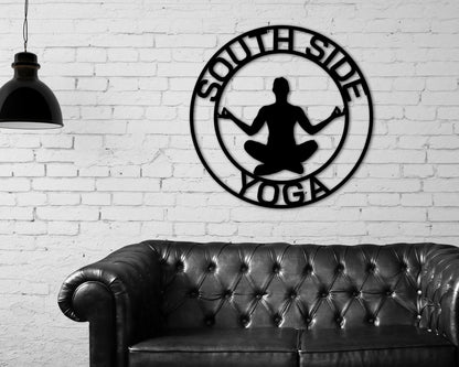 Mothers Day Gift, Personalized Mothers Day Gift, Gift For Mom, Custom Yoga Metal Sign, Personalized Yoga Sign, Yoga Studio Decor, Gift Mom Laser Cut Metal Signs Custom Gift Ideas