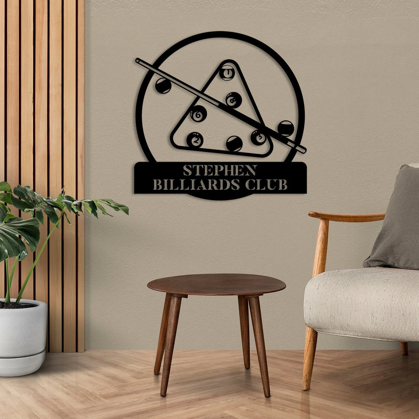 Personalized Billards Club Metal Sign, Wall Art, Father's Day Gift Laser Cut Metal Signs Custom Gift Ideas