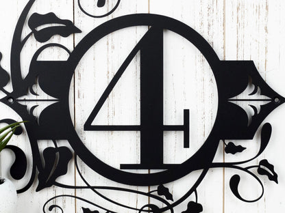 Custom Outdoor House Number Metal Sign 1 Digit, Black, Address Plaque, Metal Sign, Custom Sign, Personalized, Laser Cut Metal Signs Custom Gift Ideas