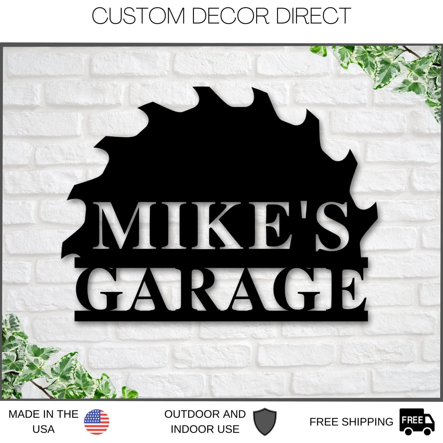 Personalized Gift For Him, Husband Gift, Custom Garage Sign, Metal Shop Sign, Metal Workshop Sign, Metal Sign, Bestseller Laser Cut Metal Signs Custom Gift Ideas-2