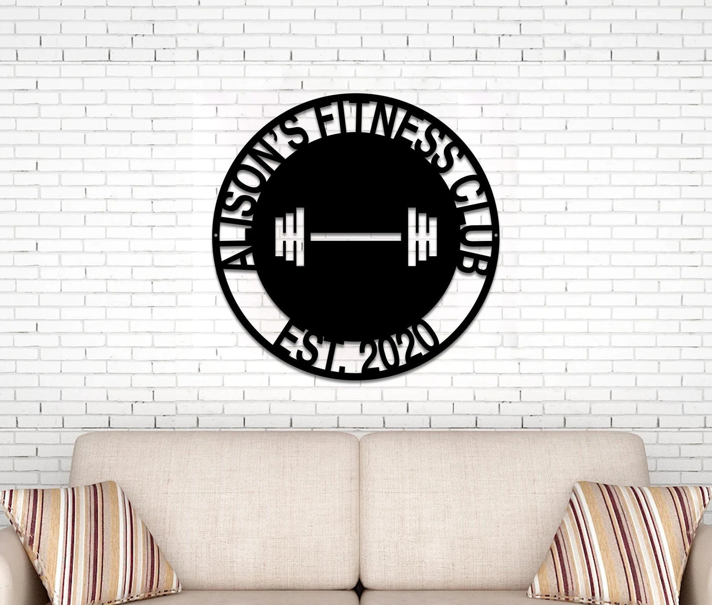 Custom Metal Gym Sign, Gym Sign, Personalized Home Gym Sign, Fitness Club, Fitness Club Sign, Home Gym Sign, Cross Fit Sign, Custom Gym Laser Cut Metal Signs Custom Gift Ideas