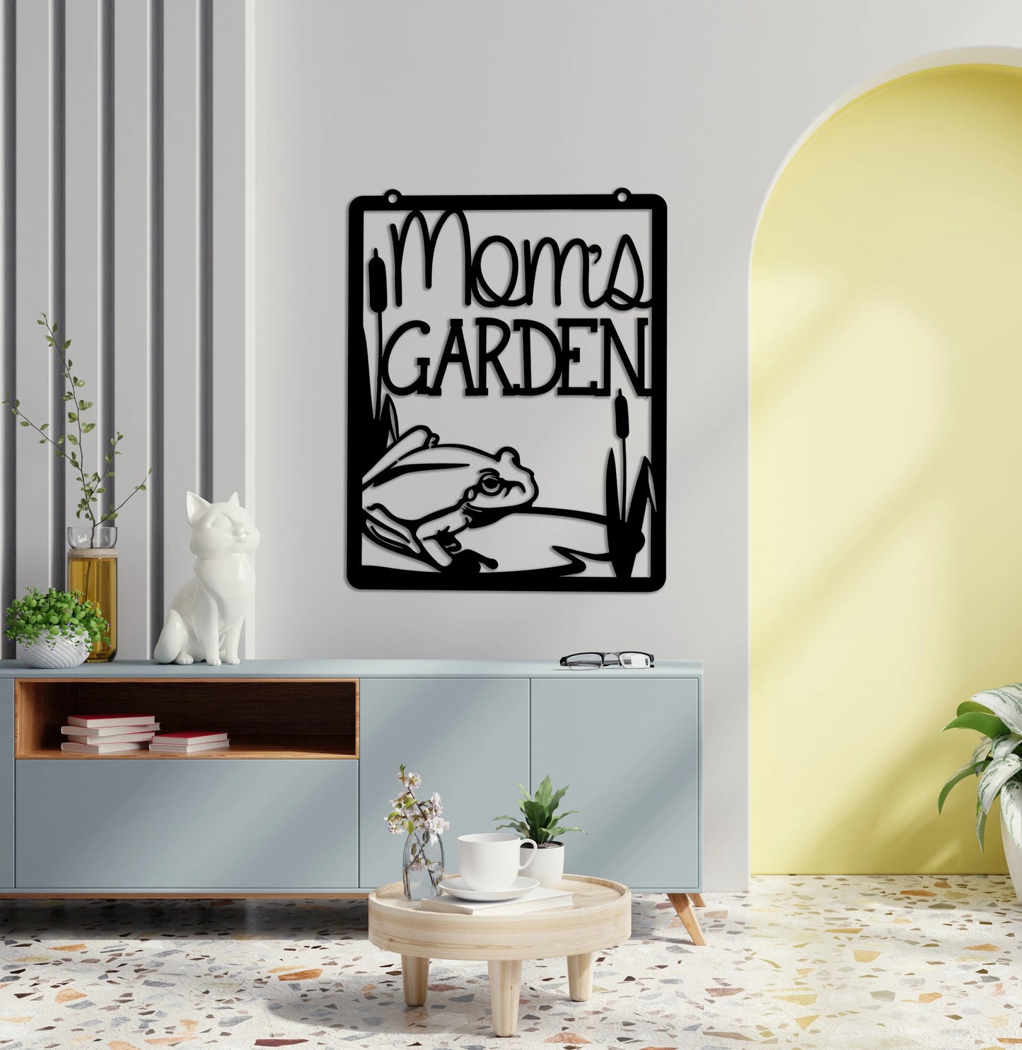 Mom's Garden Metal Sign Garden Decor Yard Art Mothers Day Metal Decor Garden Sign Garden Decoration Gift For Her Frog Sign