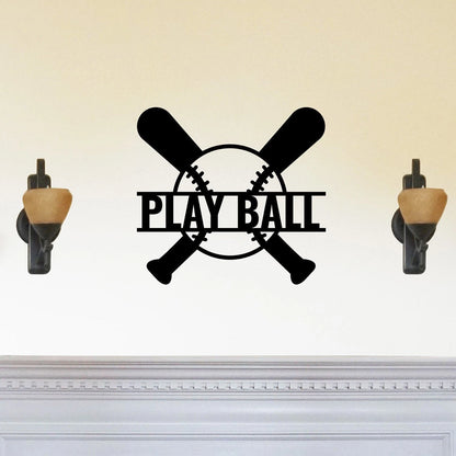 Play Ball Wall Art Decor Cut Metal Sign Laser Cut Metal Signs Custom Gift Ideas