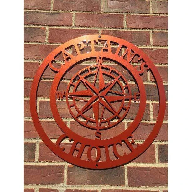 Personalized Nautical Compass Sign, Cut Metal Sign, Metal Wall Art, Metal House Sign Laser Cut Metal Signs Custom Gift Ideas