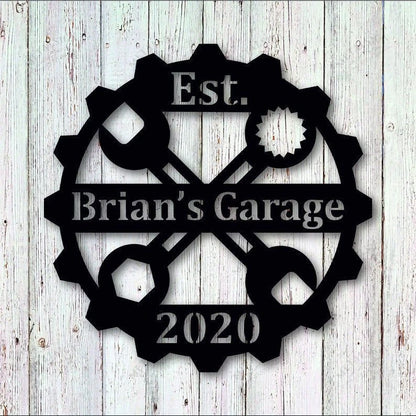 Personalized Metal Garage Metal Sign, Cut Metal Sign, Metal Wall Art, Metal House Sign Laser Cut Metal Signs Custom Gift Ideas