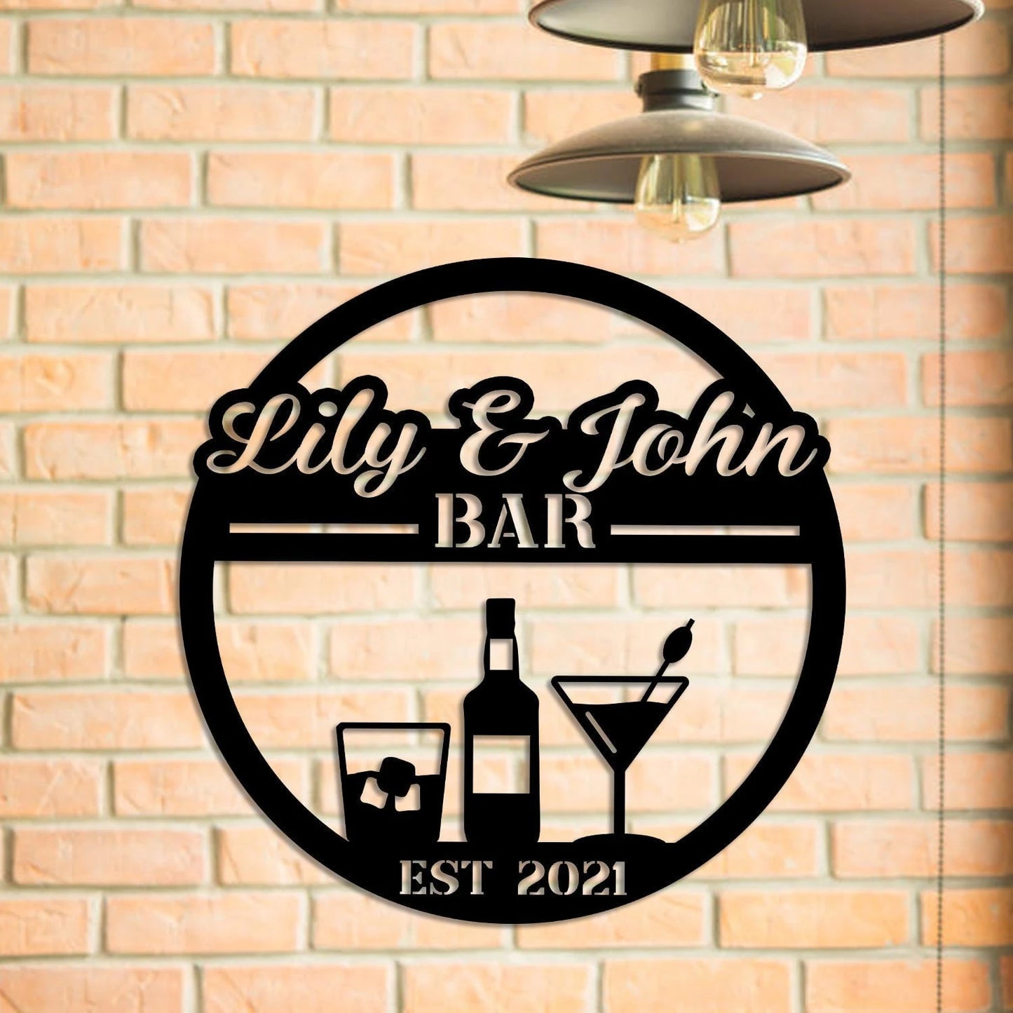 Personalized Metal Bar Sign, Custom Pub, Tap, Lounge, Caf, Home Wall Decor, Wedding, Anniversary Art Gift For Him her, Metal Laser Cut Metal Signs Custom Gift Ideas