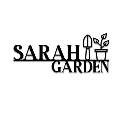 Personalized Metal Garden Sign, Custom Outdoor Garden Stake, Home Decor, Wedding, Anniversary Art Gift For Her, Gardening Lovers, Metal Laser Cut Metal Signs Custom Gift Ideas