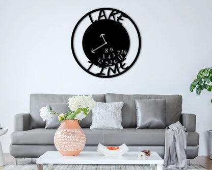 Custom Metal Lake House Sign, Sign For Camp, Personalized Lakehouse Name Sign Decor For Lakehouse Lake Time Sign, Custom Outdoor Patio Decor, Metal Laser Cut Metal Signs Custom Gift Ideas