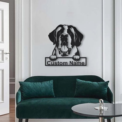 Personalized St Bernard Dog Metal Sign Art, Custom St Bernard Dog Metal Sign, St Bernard Dog Gifts Funny, Dog Gift, Animal Custom Laser Cut Metal Signs Custom Gift Ideas