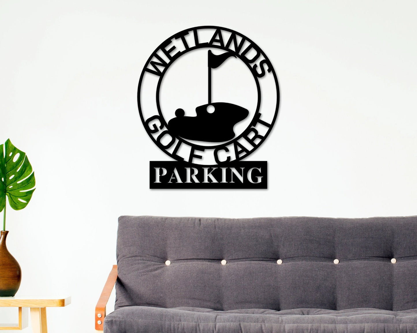Christmas Gift, Personalized Golf Sign, Gold Cart Parking Sign, Metal Wall Art, Metal Sign, Custom Golf Sign, Gift For Him, Golf Gifts, Man Laser Cut Metal Signs Custom Gift Ideas